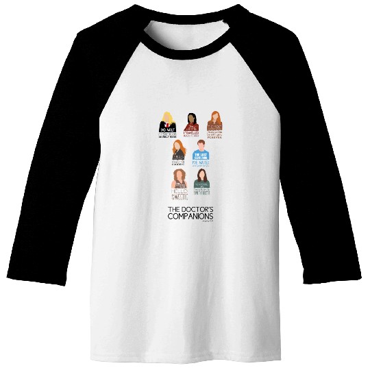 Doctor Who Companions (alternate version) Baseball Tees