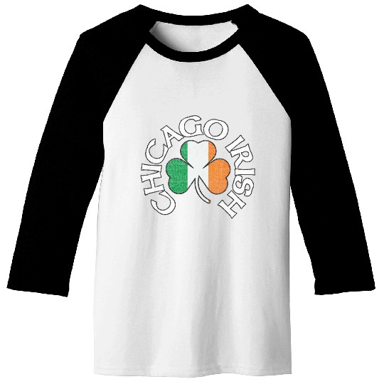 Chicago Irish Shamrock Apparel Baseball Tees
