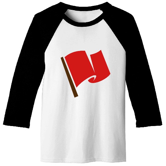 Waving Red Flag Baseball Tees
