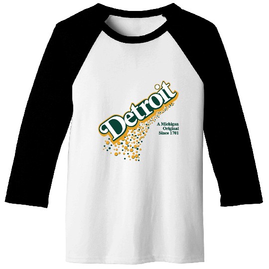 Detroit Michigan Original Pop Baseball Tees