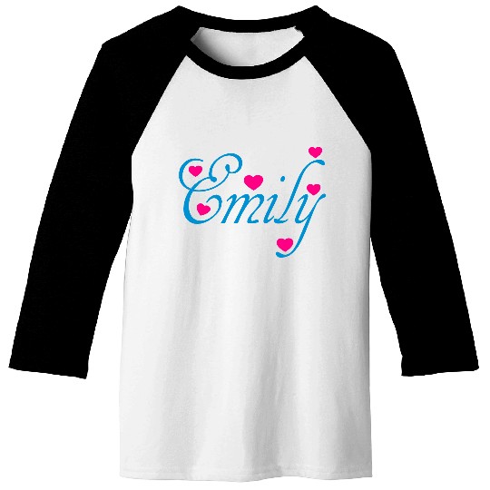 ♥ټI Love Emily-Vector Cute Confession Designټ♥ Baseball Tees