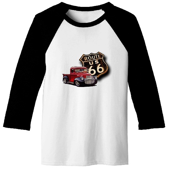 Route 66 Street Rod Baseball Tees