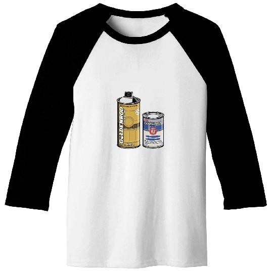Funny Star Wars r2d2 and c3p0 parody Baseball Tees