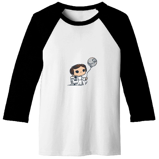 Cute Star Wars kids comic Baseball Tees