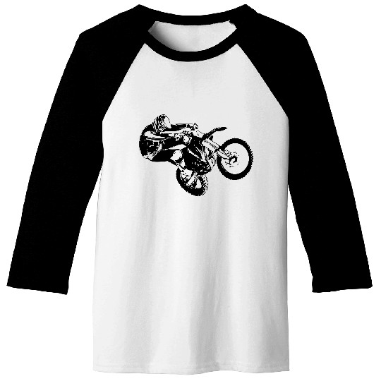 Motocross - Moto Cross - MX - Supercross Baseball Tees