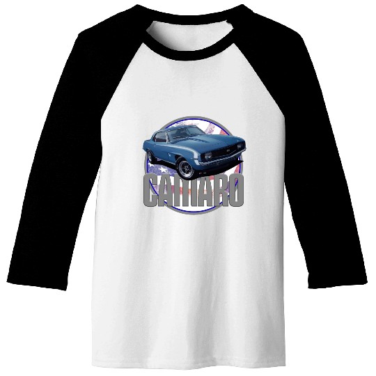 Bold Camaro in Blue Baseball Tees