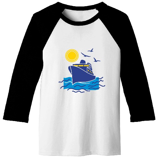 sailing cruise ship Baseball Tees
