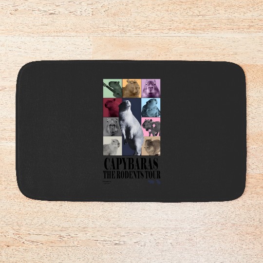 Capybaras Taylore Swifts Eras Tour Bath Mats