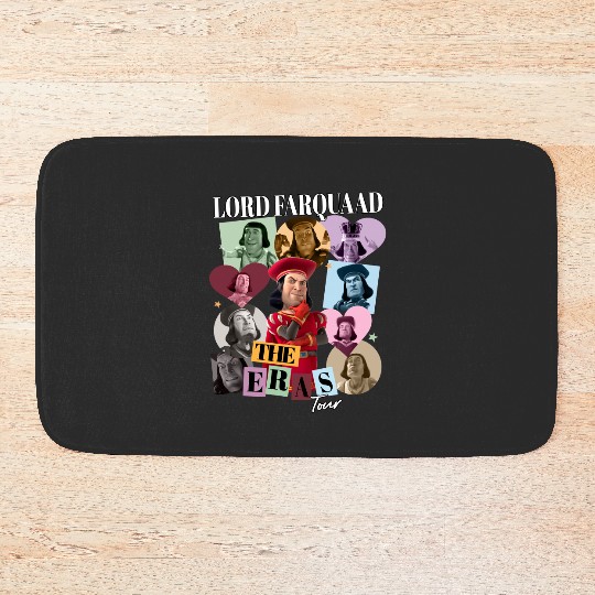 Lord Farquaad Eras Tour Bath Mats, Lord Farquaad Bath Mats, Shrek The Er as Tour Funny Bath Mats, Disney Shrek and Fiona Bath Mats