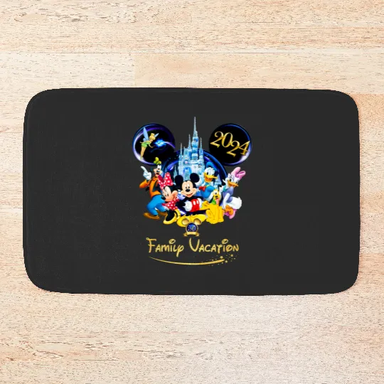 Disney Family Vacation 2024 Bath Mats, Disney 2024 Bath Mats, Disney Family Bath Mats, Disneyland 2024 Bath Mats