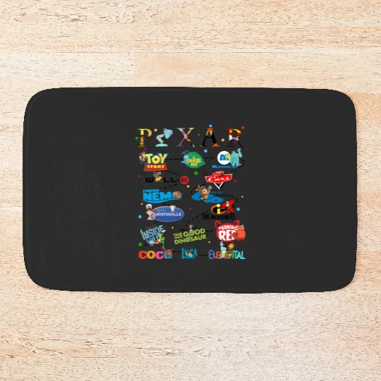 Disneyland Pixar Movie Bath Mats, Disneyland Pixar Fest 2024 Bath Mats, Disneyland Pixar