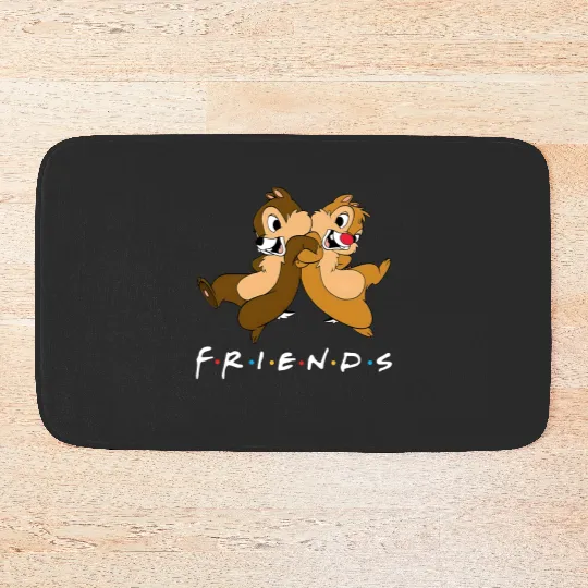 Chip And Dale Friends Bath Mats, Chip and Dale Bath Mats, Disney Friends Bath Mats
