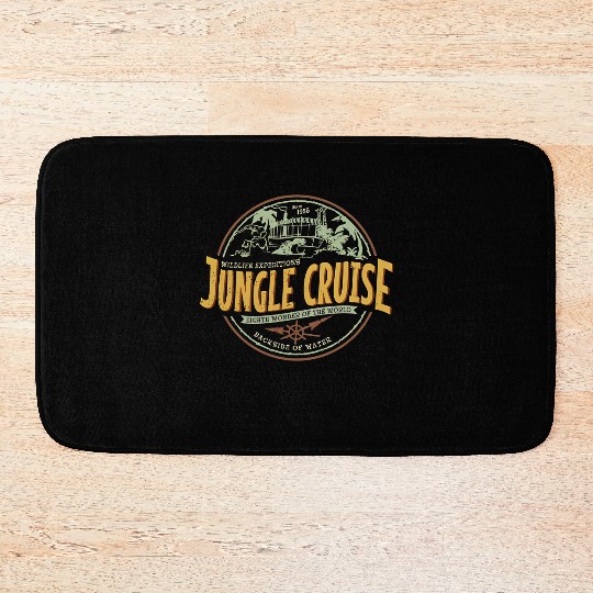Jungle Cruise Ride Back Side Of Water Bath Mats, Vintage Disney Bath Mats