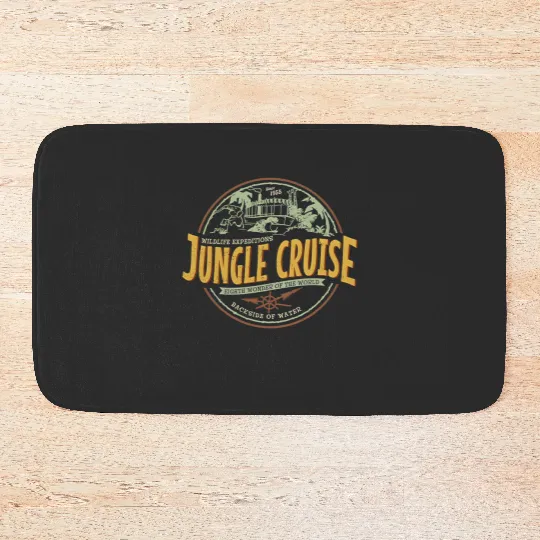 Jungle Cruise Ride Back Side Of Water Bath Mats, Vintage Disney Bath Mats