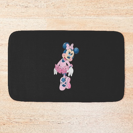 Minnie Mouse Ballerina Bath Mats, Family Disney Bath Mats, Matching Minnie Bath Mats