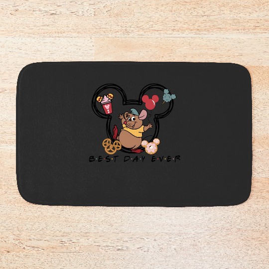 Best Day Ever Gus Gus Bath Mats, Disney Cinde Bath Mats