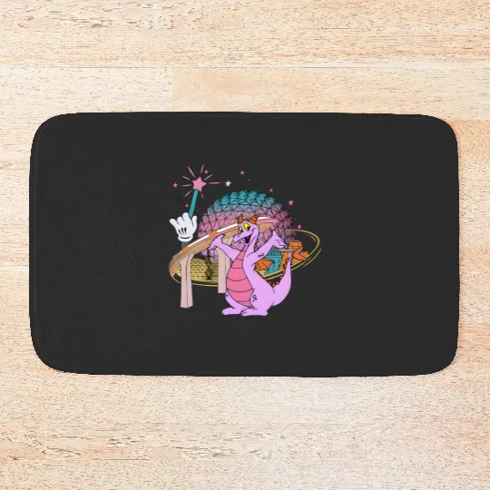 Disney Dragon Figment Bath Mats Epcot Figment Bath Mats, Mascot Figment Bath Mats
