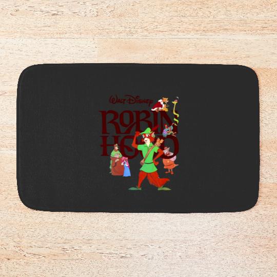 Retro Disney Robin Hood 1973  Bath Mats, Robin Hood Bath Mats
