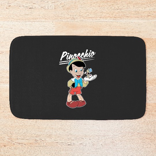 Retro Disney Pinocchio and Jiminy Cricket Bath Mats