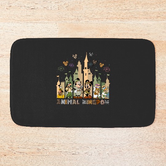 Disney Animal Kingdom Bath Mats, Magic Kingdom Bath Mats, Disney Leopard Print