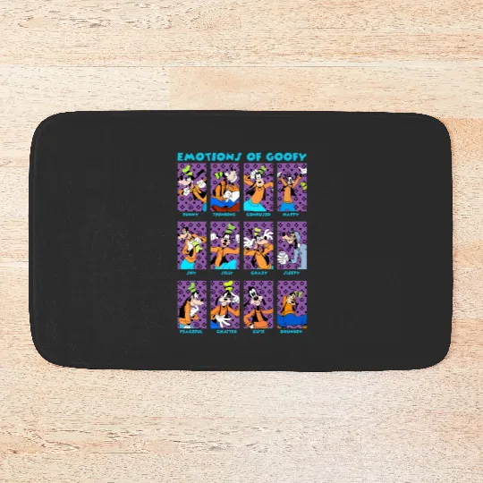 Disney Goofy Emotions Of Goofy Bath Mats
