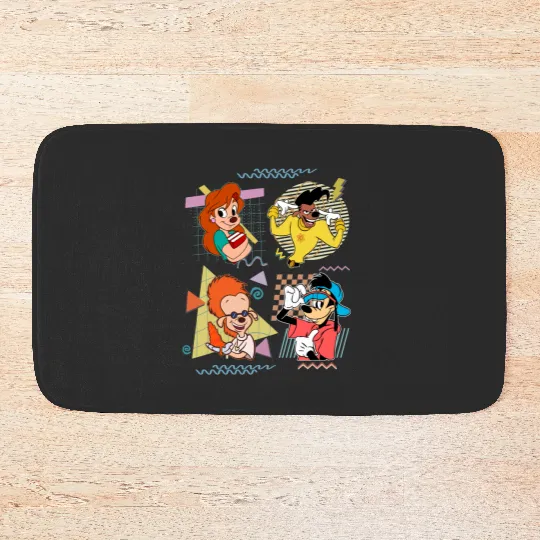 Goofy Bath Mats, Kids Disney Bath Mats, Vintage Goofy Movie Powerline