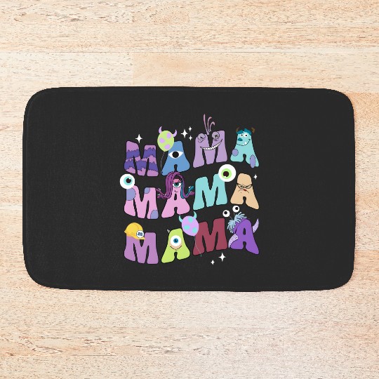 Retro Monster Inc Mama  Bath Mats, Disney Mother's Day Bath Mats