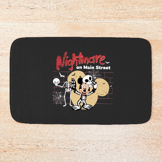 Discover Vintage Disney Mickey Minnie Nightmare on Mainstreet Bath Mats