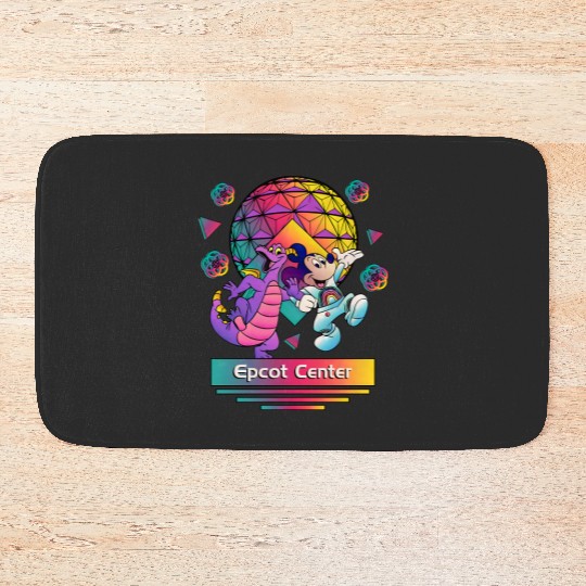 Disney Dragon Figment Bath Mats, Epcot Figment Bath Mats