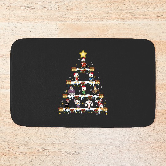 Disney DuckTales Christmas Tree and Lights Bath Mats