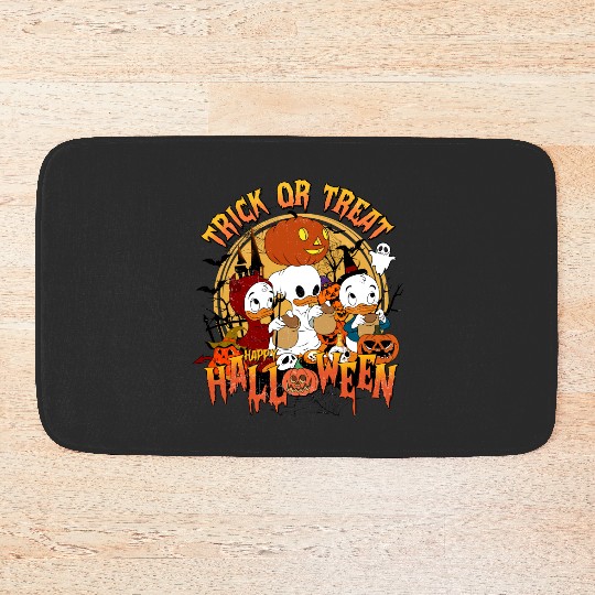 Disney Halloween DuckTales Huey Louie Dewey Trick or Treat Bath Mats