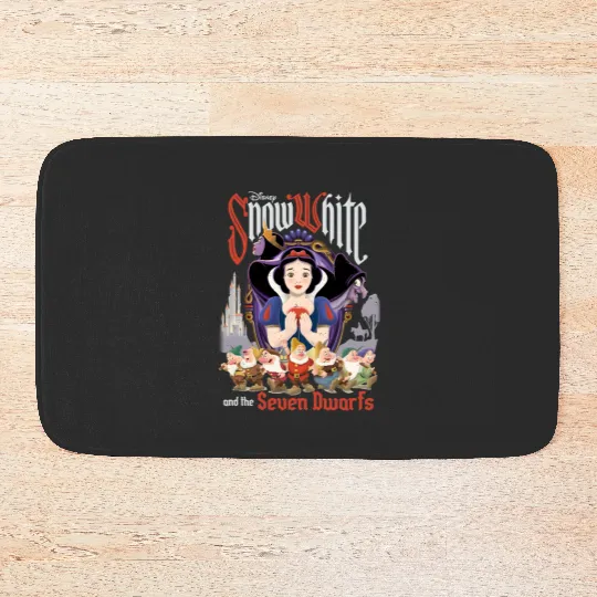 Retro Disney Snow White And The Seven Dwarfs Bath Mats, Disney Snow White Bath Mats
