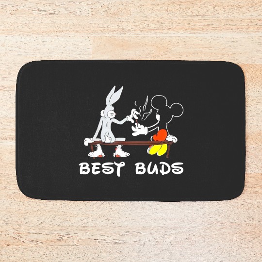 Best Buds Disney Bath Mats - Bugs Bunny & Mickey Mouse cotton Bath Mats, Graphic Bath Mats for men, women, Unisex,  Gifts