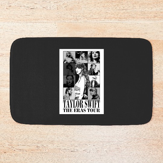 eras tour black and white Bath Mats