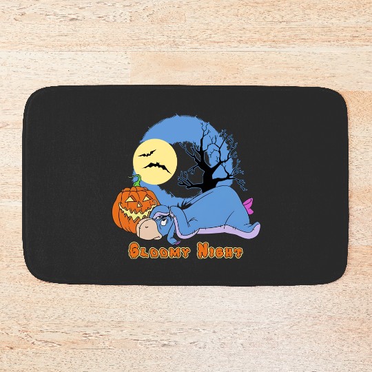 Bloomy Night Eeyore Halloween Bath Mats, Disney Eeyore Winnie The Pooh Halloween Bath Mats