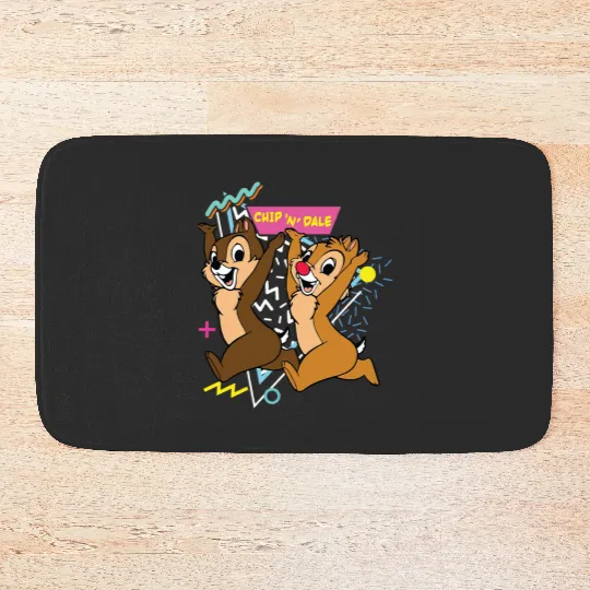 Chip and Dale Bath Mats,Disney Couple Bath Mats, Disney Family Bath Mats, Disney Vacation Bath Mats