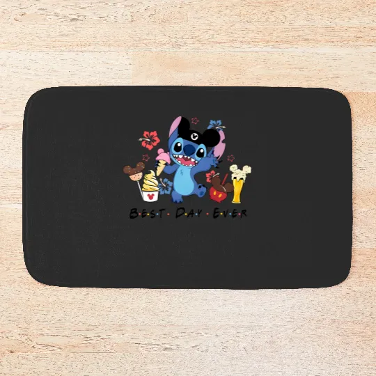Disney Stitch Best Day Ever Bath Mats, Disney Stitch Bath Mats