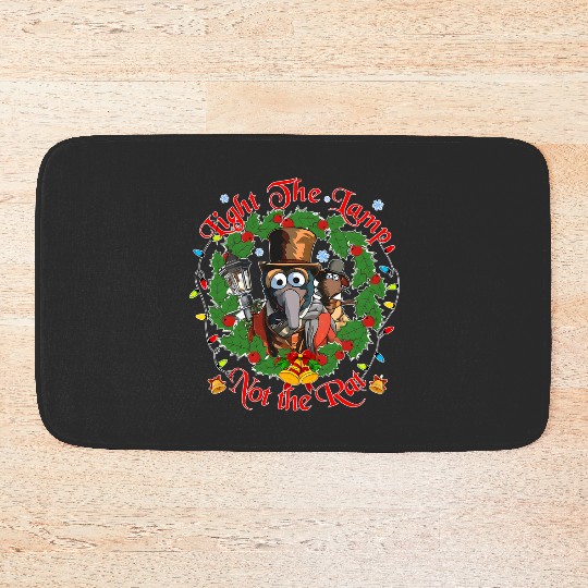 Disney The Muppets Christmas Carol Gonzo And Rizzo Light the Lamp Not the Rat Bath Mats