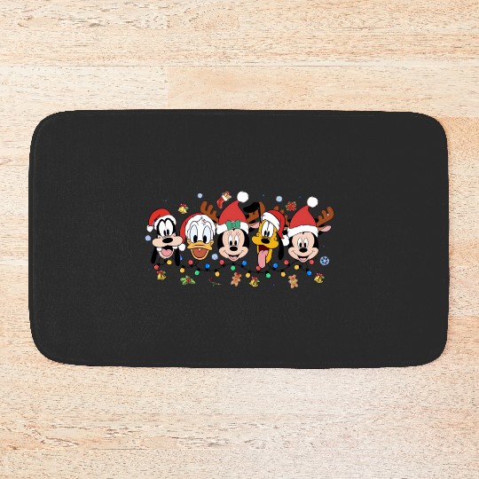 Discover Ho Ho Hoo Christmas Disney Party 2024, Disney Bath Mats