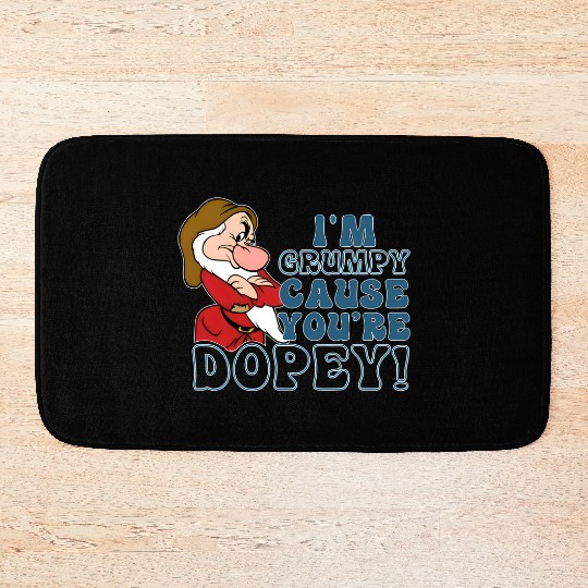 Disney I'm Grumpy Because You're Dopey Bath Mats, Snow White Grumpy Bath Mats