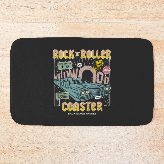 Disney Rock N Roller Coaster  Bath Mats, Vintage Disney Hollywood Studios Bath Mats, Disney World Bath Mats