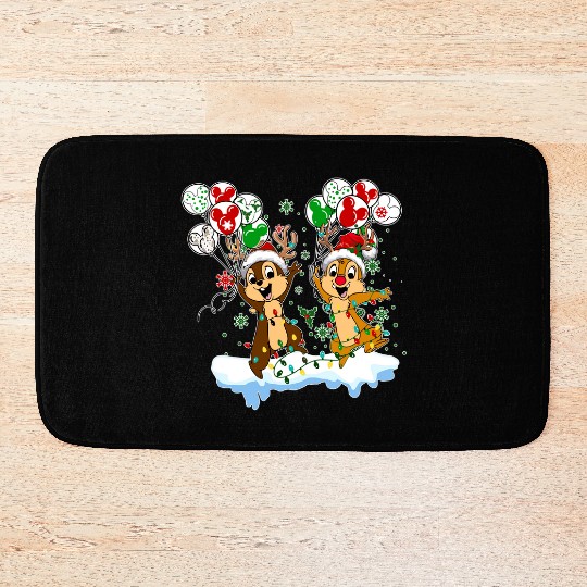 Disney Chip And Dale Christmas, Chip And Dale Bath Mats