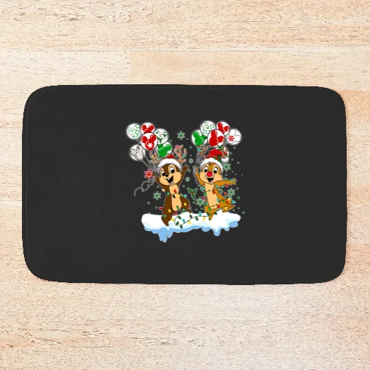 Disney Chip And Dale Christmas, Chip And Dale Bath Mats