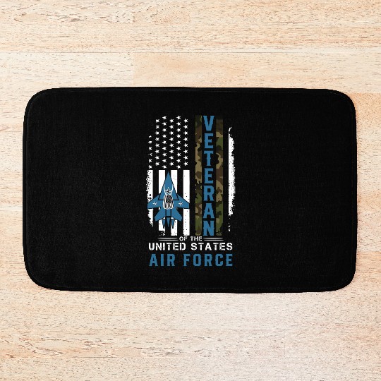Us Air Force Veteran Camo Bath Mats