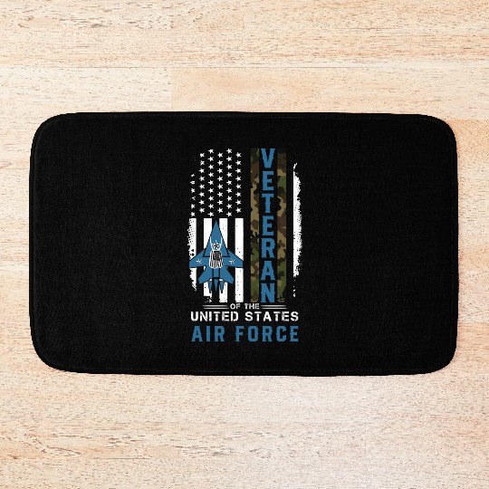 Us Air Force Veteran Camo Bath Mats