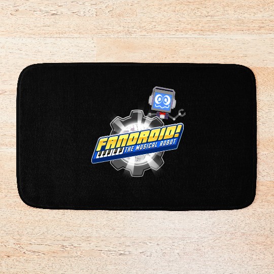 Fandroid Logo with Waving Fandroid Bath Mats