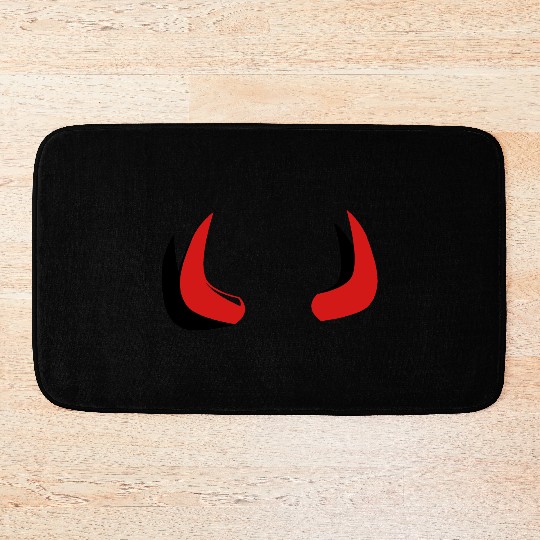 Devil Horns Bath Mats