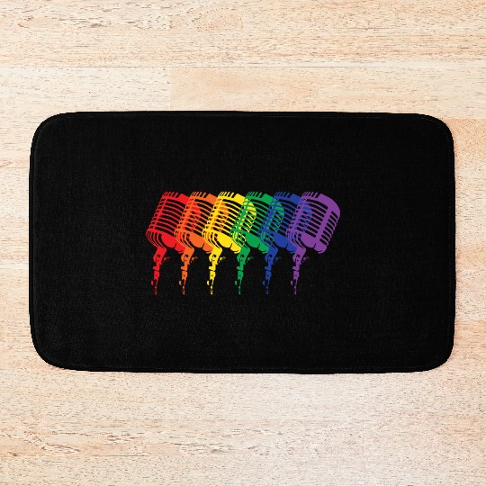Multi-colored Mics Bath Mats