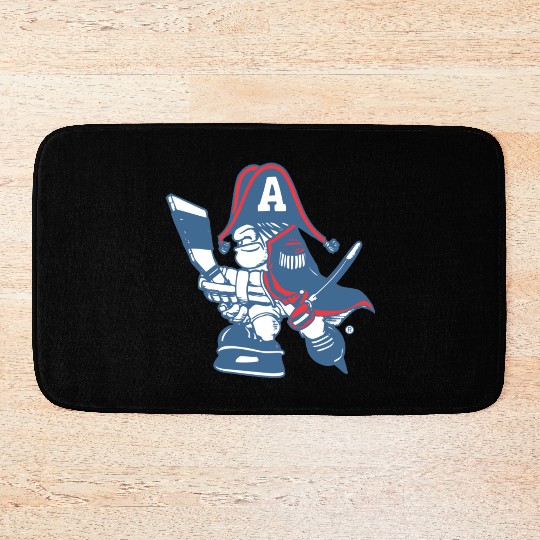 Milwaukee admiral cartoon Bath Mats