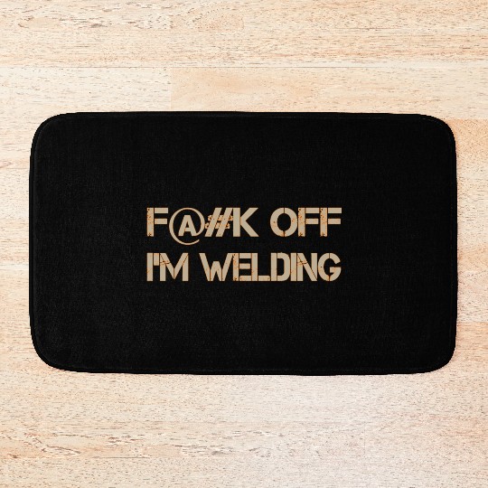 Fuck Off Tan-Orange Bath Mats